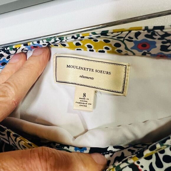 Moulinette Soeurs Anthropologie Floral Multicolored Pencil Skirt - Picture 4 of 10